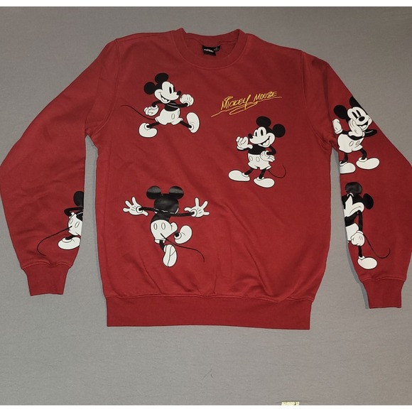 Disney Tops - Disney Mickey Mouse Cartoons All Over Print Sweatshirt Retro Vintage Style M